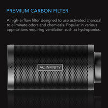 AC Infinity Duct Carbon Filter, Australian Charcoal, 8-Inch