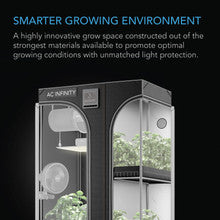 AC Infinity Cloudlab 743D, 2-In-1 Advance Grow Tent 4x3, Thickest 1 Inc Poles, Highest Density 2000D Mylar Canvas, 48" X 36" X 72"